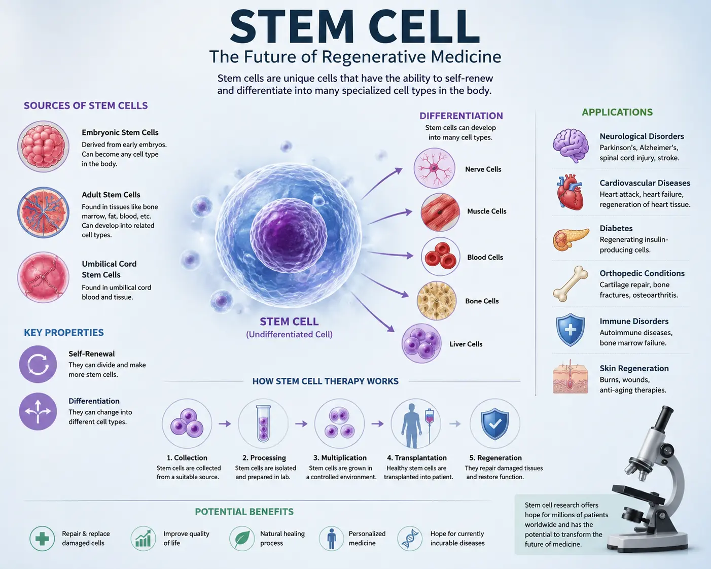 List of Diseases Treated by Stem Cells