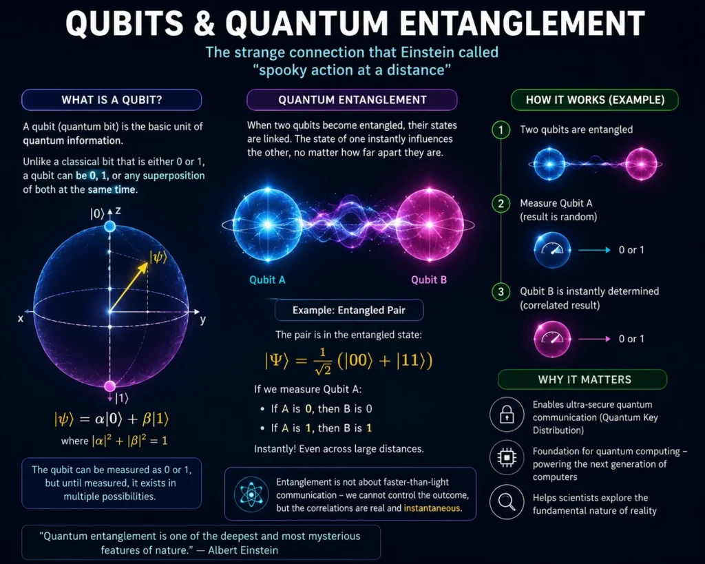 This image shows the phenomena and details knowlege about teleportation