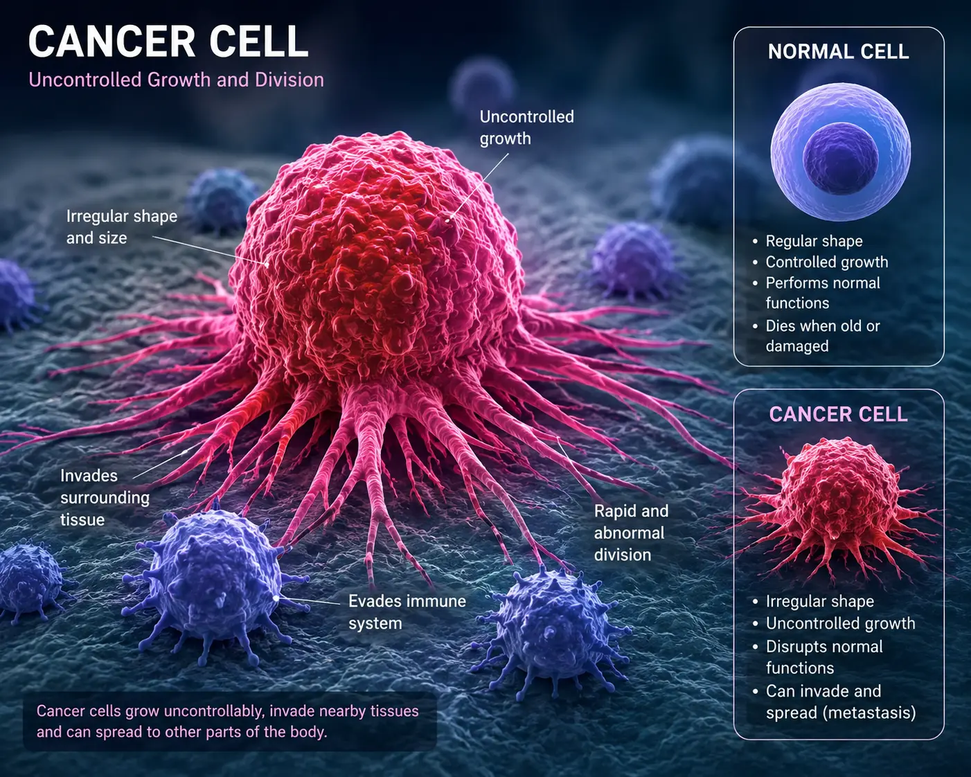 Cancer Cell vs Normal Cell