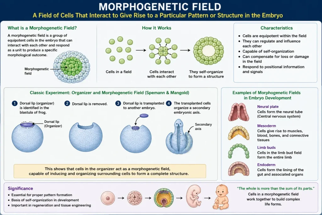 Morphogenetic field mystery of developmental biology