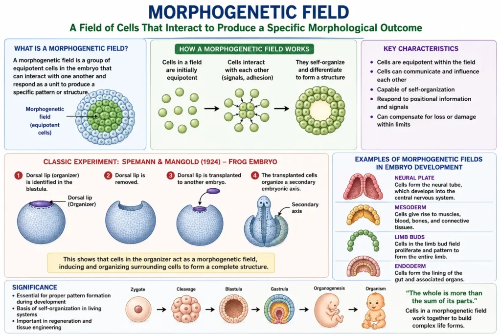 Morphogenetic field mystery of developmental biology